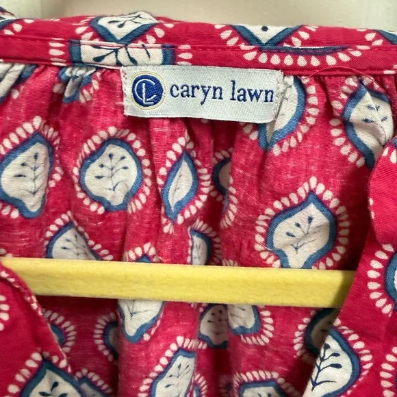 Caryn Lawn Pink Textile Braided Tie Waist Dress - Picture 4 of 16